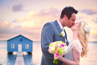 Blue boathouse perth wedding