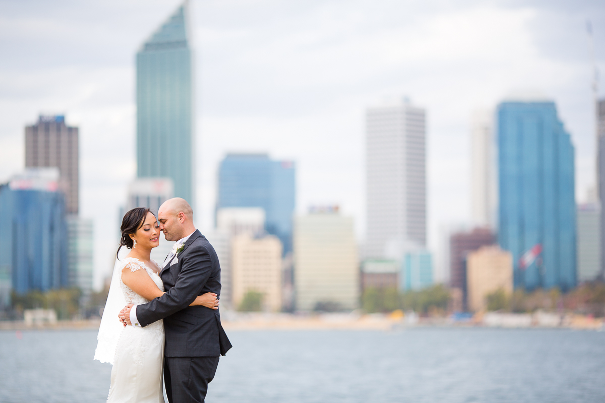south perth foreshore wedding photographer